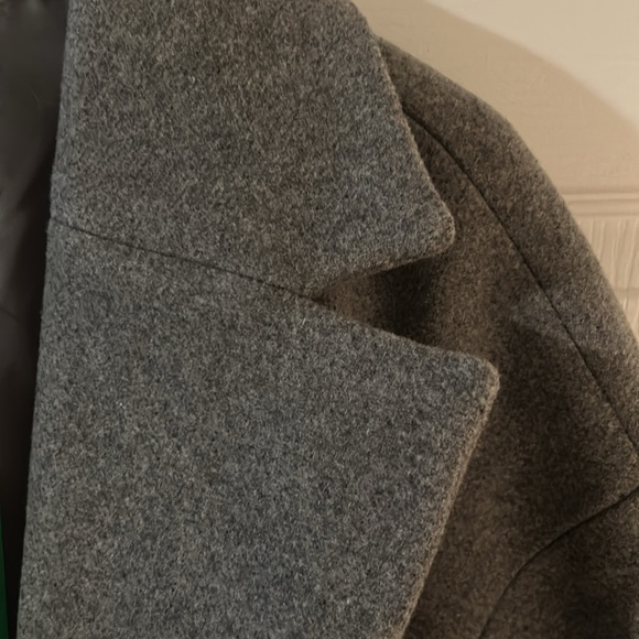 NWT Gap Gray Wrap Coat, Size M but is more like a L. Long sleeves and wide. - Picture 5 of 9